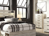Cambeck Whitewash Queen Panel Storage Bed, Dresser, Mirror, 2 Chests And Nightstands