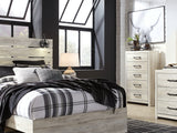 Cambeck Whitewash Queen Panel Bed, Dresser, Mirror, Chest And Nightstand