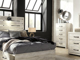 Cambeck Whitewash Full Panel Storage Bed, Dresser, Mirror And Nightstand