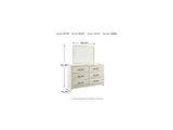 Cambeck Whitewash Full Panel Storage Bed, Dresser, Mirror And Nightstand