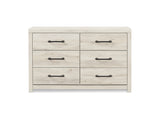 Cambeck Whitewash Twin Panel Bed, Dresser, Chest And Nightstand