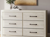 Cambeck Whitewash Twin Panel Bed, Dresser, Chest And Nightstand