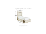 Cambeck Whitewash Twin Panel Bed, Dresser, Chest And Nightstand