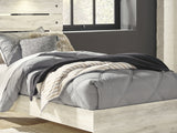 Cambeck Whitewash Twin Panel Bed, Dresser, Mirror, Chest, And Nightstand