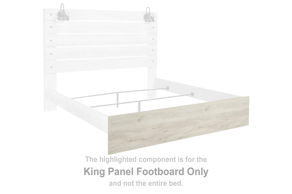 Cambeck Whitewash King Panel Footboard