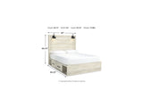 Cambeck Whitewash Queen Panel Storage Bed, Dresser, Mirror, 2 Chests And Nightstands