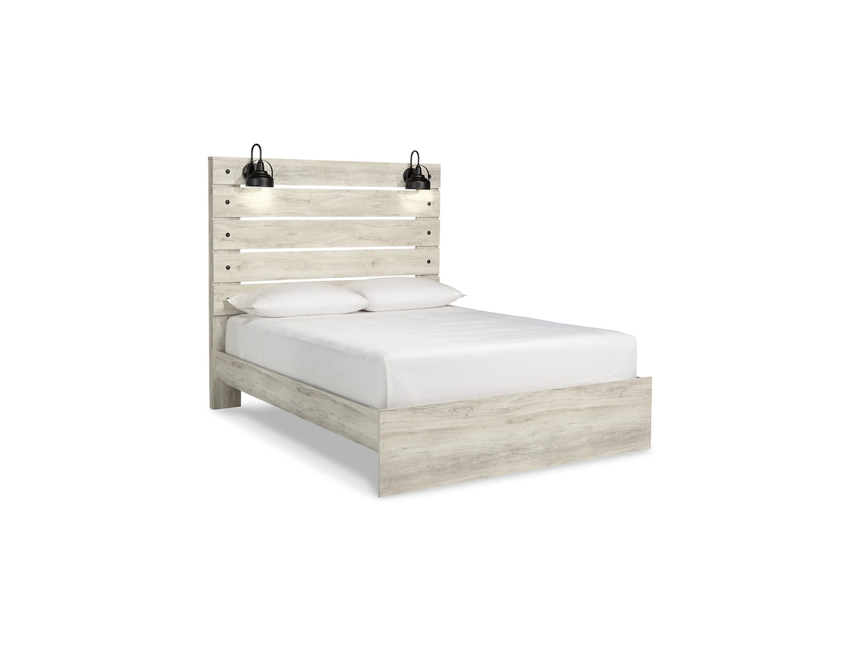 Cambeck Whitewash Queen Panel Bed, Dresser, Mirror, Chest And Nightstand