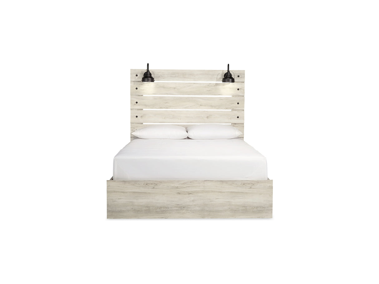 Cambeck Whitewash Queen Panel Bed, Dresser, Mirror, Chest And Nightstand