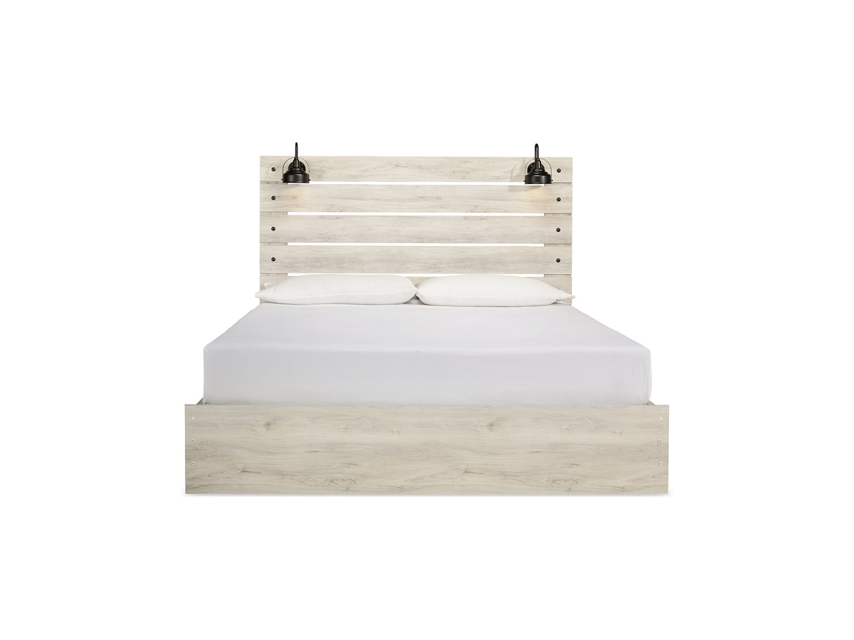 Cambeck Whitewash King Storage Bed, Dresser, Chest And 2 Nightstands