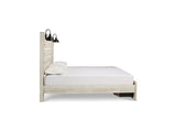 Cambeck Whitewash King Storage Bed, Dresser, Mirror And 2 Nightstands