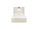 Cambeck Whitewash Full Panel Bed With Storage, Chest And Nightstand