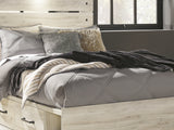 Cambeck Whitewash Full Panel Bed With Storage, Chest And Nightstand