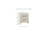 Cambeck Whitewash Full Panel Bed, Dresser, Chest And Nightstand