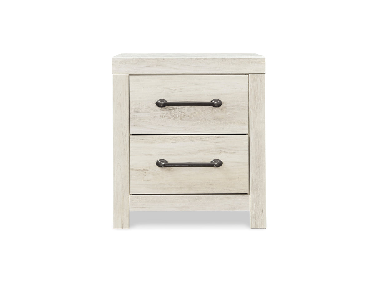 Cambeck Whitewash Full Panel Storage Bed, Dresser, Mirror And Nightstand