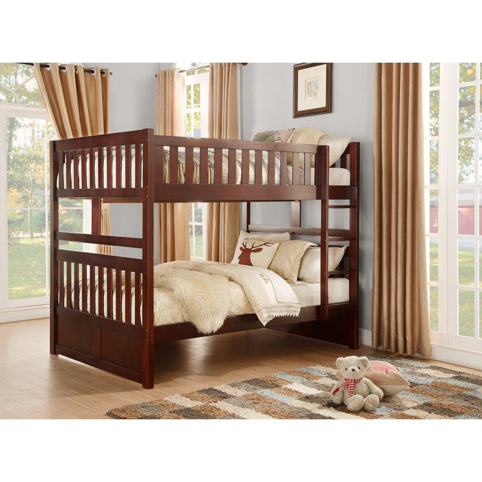 Rowe Dark Cherry Full/Full Bunk Bed