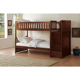 Rowe Dark Cherry Twin/Twin Step Bunk Bed