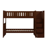 Rowe Dark Cherry Twin/Twin Step Bunk Bed