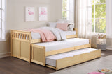 Bartly Natural Pine Twin/Twin Bed With Twin Trundle