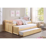 Bartly Natural Pine Twin/Twin Bed With Twin Trundle