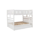 Galen White Full/Full Bunk Bed With Storage Boxes