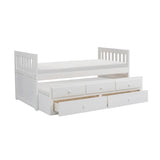 Galen White Twin/Twin Trundle Bed