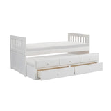 Galen White Twin/Twin Trundle Bed