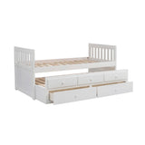 Galen White Twin/Twin Trundle Bed