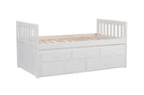 Galen White Twin/Twin Trundle Bed