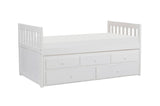 Galen White Twin/Twin Trundle Bed