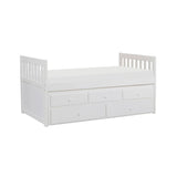 Galen White Twin/Twin Trundle Bed