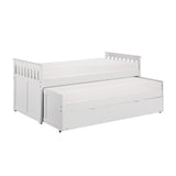 Galen White Twin/Twin Bed With Twin Trundle