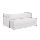 Galen White Twin/Twin Bed With Storage Boxes