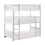 Galen White Triple Bunk Bed