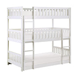 Galen White Triple Bunk Bed