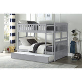 Orion Gray Full/Full Bunk Bed With Twin Trundle