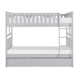 Orion Gray Full/Full Bunk Bed With Twin Trundle
