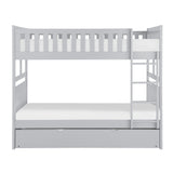 Orion Gray Full/Full Bunk Bed With Twin Trundle