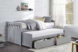 Orion Gray Twin/Twin Bed With Storage Boxes
