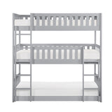 Orion Gray Triple Bunk Bed