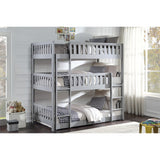 Orion Gray Triple Bunk Bed