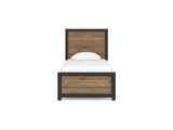 Vertani Black Twin Panel Bed, Dresser And Mirror