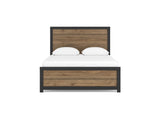 Vertani Black Queen Panel Bed, Dresser And Mirror