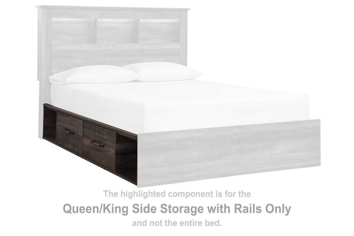 Drystan Multi Queen/King Side Storage with Rails