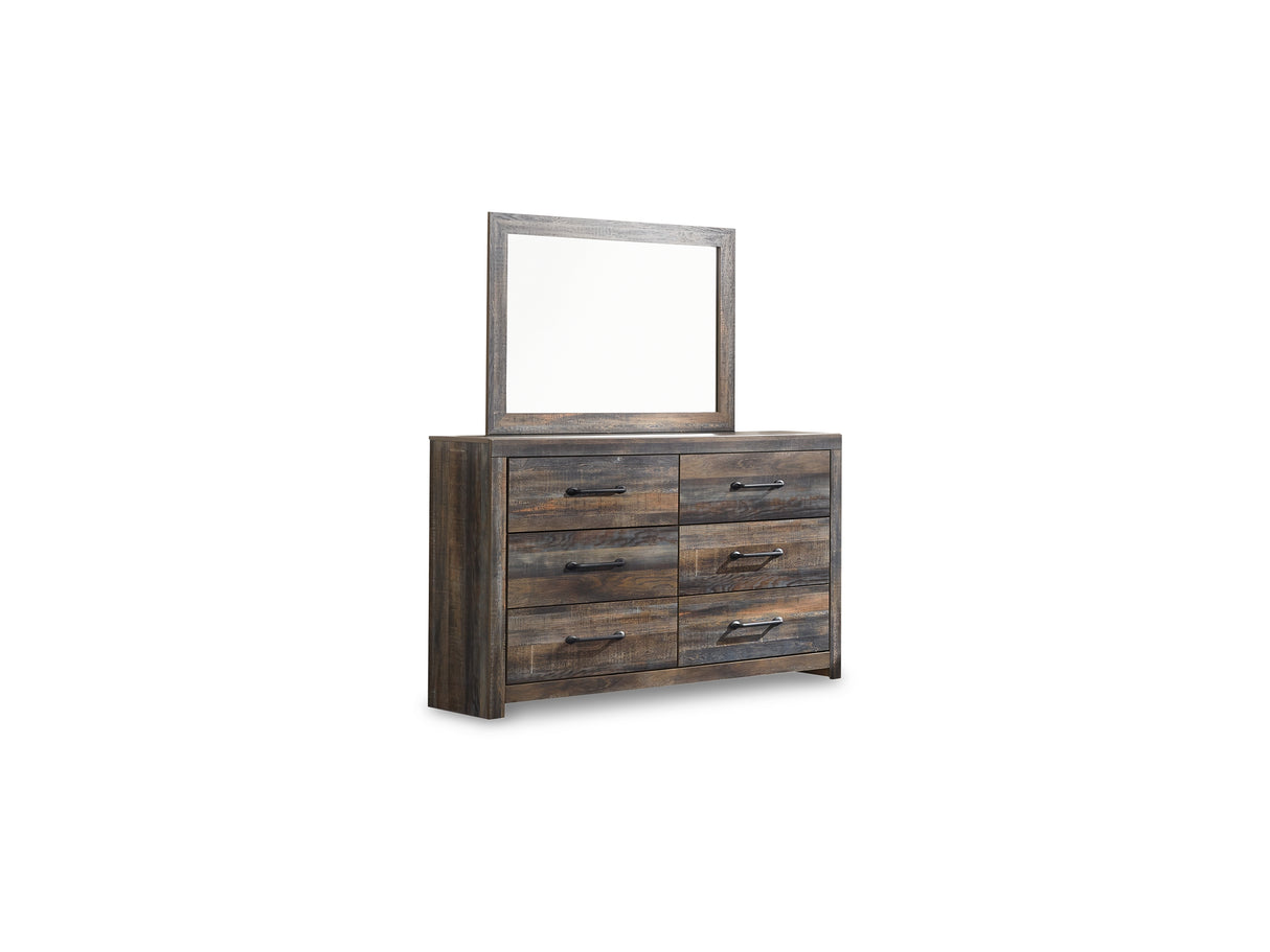 Drystan Multi King Panel Bed, Dresser, Mirror, And Nightstand