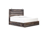 Drystan Multi King Panel Bed With Storage, Dresser, Mirror And Nightstand