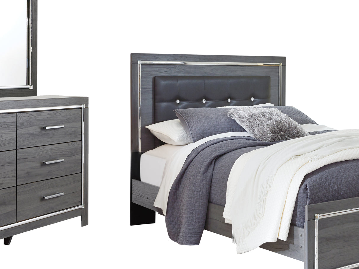 Lodanna Gray Queen Panel Bed, Dresser And Mirror