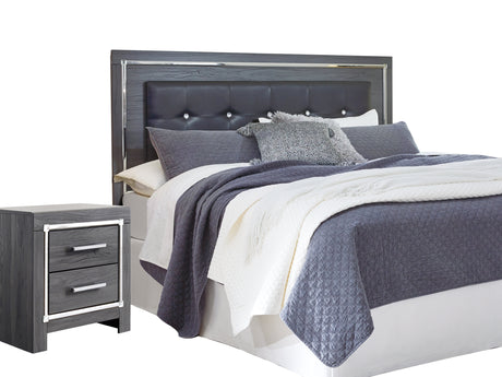 Lodanna Gray King/Cal King Panel Headboard, Dresser, Mirror And 2 Nightstands