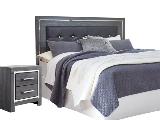 Lodanna Gray King/Cal King Panel Headboard, Dresser, Mirror And 2 Nightstands