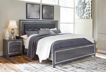 Lodanna Gray King Panel Bed