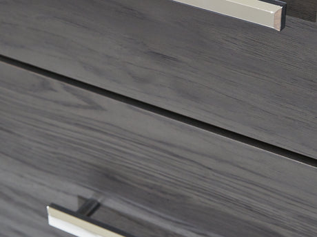 Lodanna Gray Full Upholstered Panel Bed, Dresser, Mirror, And Nightstand